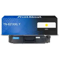 PrintAbout Toner compatible pour Brother TN-821XXL Y - Jaune - Très grande capacité