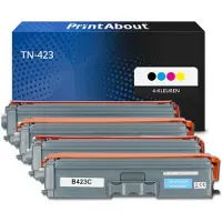 PrintAbout Toner compatible pour Brother TN-423 - 4 couleurs - Grande capacité - Multipack