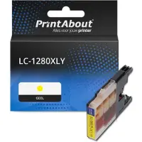 PrintAbout Cartouche compatible pour Brother LC-1280XLY - Jaune - Grande capacité