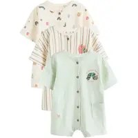 Next Barboteuse / body beige clair / vert / menthe / rouge
