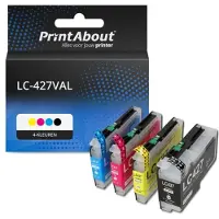 PrintAbout Cartouche compatible pour Brother LC-427VAL - 4 couleurs - Multipack