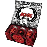 Ginza.se Ac/dc Shot Logo 3 Pack Glasses Rouge