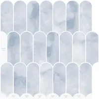 vidaXL Carreau en Plume 50 pcs Bleu clair 30 x 30 cm