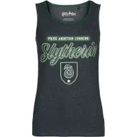Harry Potter Top de - Slytherin - Pride Ambition Cunning - S - XXL - pour Femme - anthracite - Taille S
