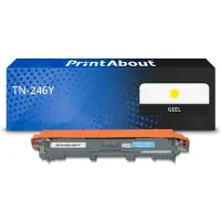 PrintAbout Toner compatible pour Brother TN-246Y - Jaune - Grande capacité