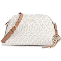 Michael Kors Sac à bandoulière 'DOME' beige / beige clair / cognac