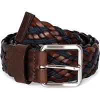 K-Up Ceinture Ceinture tressée bicolore homme - Marron - EU M / L