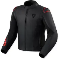 REV'IT! Quadratic Logo Veste en cuir de moto perforée