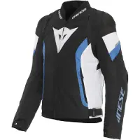 Dainese Avro 5, veste textile pour moto, noire/bleue/blanche, taille 54
