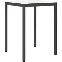 vidaXL Table de bar blanche 80 x 80 x 105 cm en pin massif