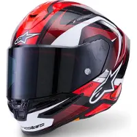 Alpinestars Casque Supertech R7 Kinetis, noir/rouge/blanc, taille 2XL