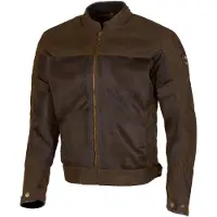 Merlin Veste textile pour moto Waltham D3O Cotec Air, perforée, couleur olive, taille M