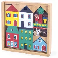 Janod Crossroads - Jeu de blocs en bois pour la ville - 36dlg.