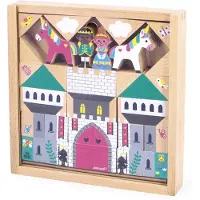 Janod Cross Roads - Cubes a empiler Royaume enchante