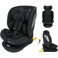 Kinderkraft Siège auto I-GROW 2 PLUS i-Size 40-150cm NOIR (Siège pour enfant, Norme ECE R129/i-Size)
