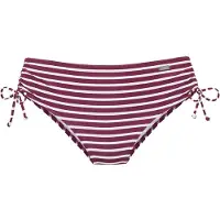 Venice beach Bas de bikini bordeaux / blanc