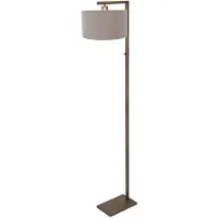 Steinhauer Lampe sur pied en bronze Stang avec capuche grise