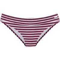 Venice beach Bas de bikini bordeaux / blanc