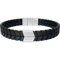 Fossil Bracelet noir / argent