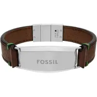 Fossil Bracelet 'Everett' marron / argent