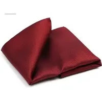 Suitable Pochette de Costume Soie Rouge Foncé