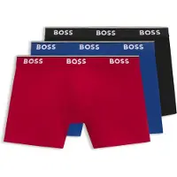 BOSS Lot de trois boxers longs en coton stretch