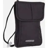 American Tourister sac à épaule bandoulière RFID Security Neck Pouch Black noir