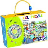 Beleduc Xxl Learning Airport Puzzle 48 Pieces Multicolore Enfants
