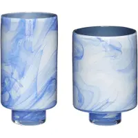 Hubsch Cloud Vaces Bleu/blanc (lot De 2) | 281202