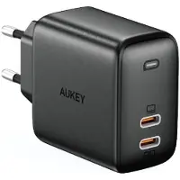 Aukey Duo 65w Usb-c Wall Charger Argenté