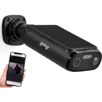 Gologi Caméra de sécurité d'extérieur Solar Premium - 10 400 mAh - 2,5K - Vision nocturne - Détection de mouvement - Caméra de surveillance - Panneau solaire - Sans fil - USB-C - Wi-Fi et application
