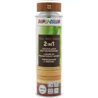 Dupli Color Spray lasure de protection pour bois (Brun Teck, 0.50 l)