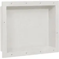 vidaXL Niche de douche blanc mat 41x51x10 cm