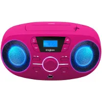 BigBen Interactive Radio FM portable avec lecteur de CD - CD61RUSB - Rose