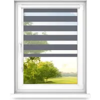 Time4blinds – Store Occultant sans Percage – Store Enrouleur – Adhésive, Cassette Aluminium – Acier, 1100x1900, Gauche