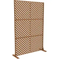 Casa.pro Cloison « Kekan » en acier galvanisé, 180 x 120 cm, marron