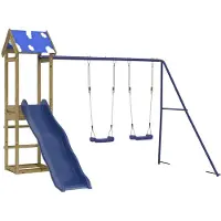 vidaXL Aire de jeux d'extérieur bois de pin imprégné