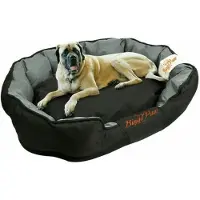 OEM Lit orthopédique pour chien XL, imperméable, lavable, 105 x 80 x 22 cm, noir