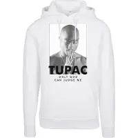 Mister tee Sweat-shirt '2Pac Prayer' gris / noir / blanc