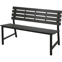 Progarden Banc de jardin 125 cm en composite bois-plastique KO-FA6110000