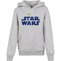 Mister tee Sweat 'Star Wars' bleu foncé / jaune / gris chiné / blanc