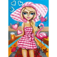 Magnolia Puzzle La Femme en Rose - 1000 pièces
