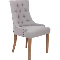 CLP Chaise de salle à manger Aberdeen tissu antique-clair