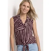 Street One Chemisier mauve / lie de vin