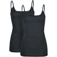 Black premium by emp Top de - Lot De Deux Haut Ras-Du-Cou - XS - 4XL - pour Femme - noir - Taille XS