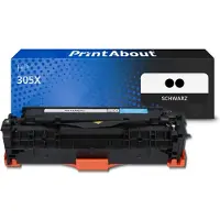 PrintAbout Toner compatible pour HP 305X (CE410XD) - 2x Noir - Grande capacité - Multipack