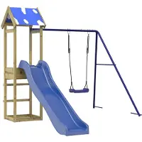 vidaXL Aire de jeux d'extérieur bois de pin imprégné