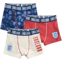 Next Sous-vêtements 'England FA' crème / bleu cobalt / rouge sang / blanc