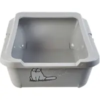 Karlie - Simons Cat Toilette Avec Rebord Gris, 43X32X16Cm
