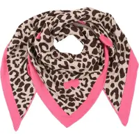 Zwillingsherz Foulard 'Love Is Love' beige / chocolat / rose